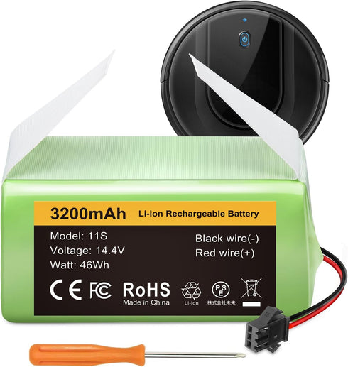 FirstPower 3200mAh Compatible with Eufy Battery Replacement - Eufy 11s Battery, 30, 30C, 15C, 15T, 12, 35C, 15C MAX - Ecovacs Deebot N79S, 500, N7...