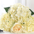10PCS Silk Hydrangea Heads with Stems Artificial Flowers for Wedding Party Home Decor (Champagne)...