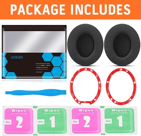 GVOEARS Replacement Ear Pads for Beats Studio 3, Mesh Fabric Ear Cushions for Studio 2 3 Wired Wireless Over Ear Headphones with Noise Cancelling ...