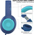 A8 Over-Ear Headphones with Microphone, Lightweight Folding Stereo Bass Headphones with 1.5M No-Tangle Cord, Portable Wired Headphones for Smartph...