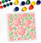 Rose Flower Stencils Rose Stencils Rose Background Template 11.8"x 11.8" Rose Floral Stencils PET Reusable Craft Painting on Wood Canvas Wall Furn...
