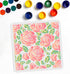 Rose Flower Stencils Rose Stencils Rose Background Template 11.8"x 11.8" Rose Floral Stencils PET Reusable Craft Painting on Wood Canvas Wall Furn...