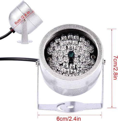 Camera IR Light 48 LED IR Illuminators Lights Waterproof Infrared Night Visionss Light for Security CCTV Camera...