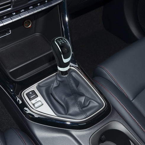 5 Speed Car Shifter Knob PU Leather Gear Lever Handle Car Transmission Stick Head for Most Manual Automotive Vehicles (Black Stitches)...