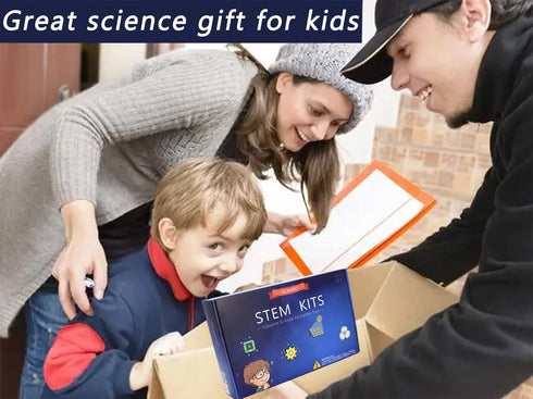 STEM 4 Set Solar Motor Kit,Electric Science Experiment Projects,Educational Building Electronic Car Kit for Kids,DIY STEM Toys for Boys and Girls...