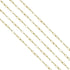 16.4 Feet Stainless Steel Paperclip Chains for Jewelry Making Gold Plated Bulk Bracelet Necklace Chain with Lobster Clasps and Jump Rings (3mm Wid...