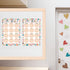 Happy Birthday Chart for Classroom, 2Pcs Boho Birthday Poster Decoration 17’’ x 12’’ Boho Birthday Cake Calendar Cutouts for School Bulletin Board...