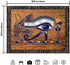 Ine Ive Egyptian Horus Eye Tapestry Ancient Egyptian Gods Pharaohs Hieroglyphic Tapestries Flannel 80x60inch for Living Room and Bedroom Decoratio...