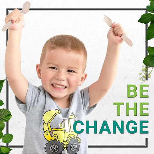 Disposable Wooden Spoon | Eco Friendly, Biodegradable, Compostable, Eco-Friendly (140MM)...