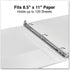 Universal 20702 Deluxe Round Ring View Binder, 1/2-Inch Capacity, 8.5 x 11, White...