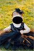 Lovely Rhinestone Unusual Angel Girls Baby Pearl Flowers Hairband Headbands (Black)...