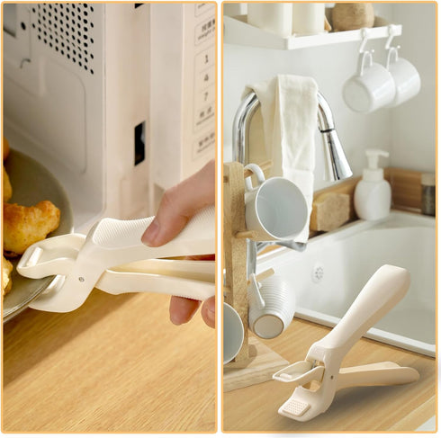 Hot Plate Gripper Tong, Safely Handle Hot Plates, Bowls, Pizza Pans, Air Fryers, and Microwave Dishes...