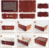 10000 Dollar Cash Target & Numbers Wooden Money Savings Box - Perfect Cash Saver & Best Gift for Friends (Dark Brown)...
