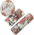 Galabloomer Newborn Receiving Blanket Headband Set Baby Flower Swaddle (cocal almond)...