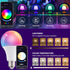 Smart Light Bulbs,WiFi & Bluetooth LED Light Bulb That Compatible with Alexa & Google Home, Color Changing Light Bulb, 10W A19 E26 2.4Ghz WiFi Lig...