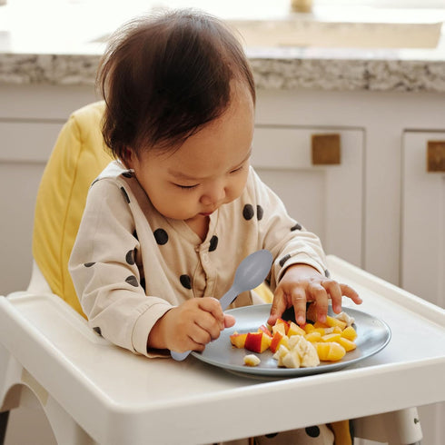 12 Pcs Plastics Toddler Utensils kids Silverware Baby Spoons and Forks Set Baby Feeding Dinnerware Utensils BPA Free Microwave Dishwasher and Free...