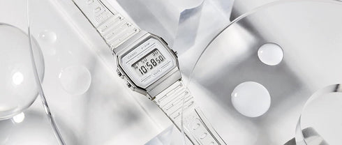 Casio Quartz Watch with Resin Strap, Clear, 20 (Model: F-91WS-7CF)...