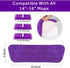 16.5 inch Microfiber Replacement Mop Pads Reusable - 3 Pack Flat Replacement Heads for Wet Or Dry Floor Cleaning Purple¡...
