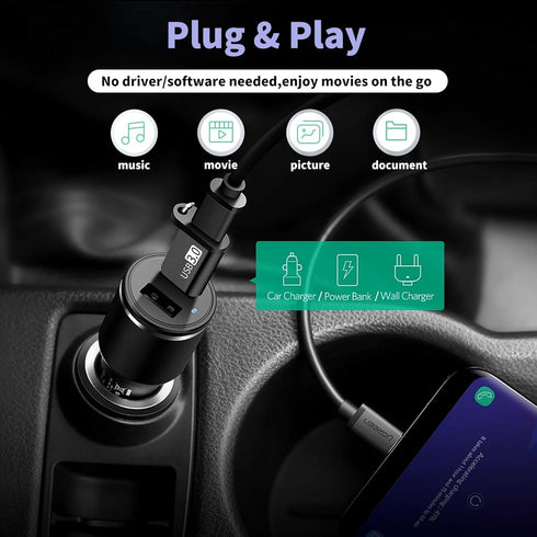 USB C Female to USB 3.0 Male 2-Pack, USB to USB C Adapter, 5G BPS Data sync Adapter with Lanyard, Suitable for Mobile Phones/laptops/Cars/Power Ba...