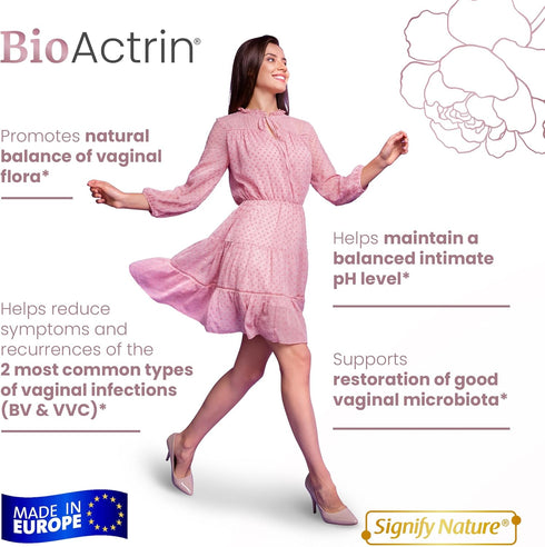 Bioactrin Vaginal Probiotics for Women - Formulated Bacterial Vaginosis Treatment, Yeast Infection and Vaginitis Relief - BV Treatment for Women P...