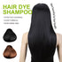 Black Hair Dye Shampoo - 3 in 1 Natural Plant Bubble Dye Hair Care Shampoo for All Hair Types - Grey Coverage Shampoo with Herbal Ingredients - 10...