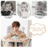 Vicloon Coverall Baby Feeding Bib, Weaning Bib Attaches to Highchair and Table, Long Sleeves Bib with Waterproof, Comfortable,Machine Washable, Ba...