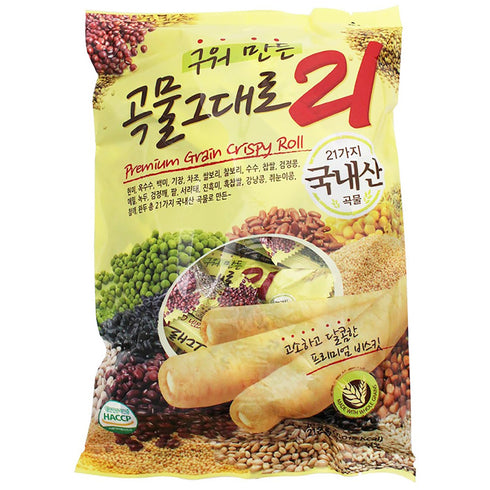 Korean Premium Multi Whole Grain Baked Crispy Rolls 180g...