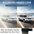 Veharvim Polarized Sun Visor for Car, Upgraded UV400 Car Sun Visor Extension with PC Lens and Side Sunshade,Anti-Glare Visor for Safe Driving (No ...