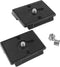 2 Pack Quick Release Plate, Tripod Quick Release Adapter Compatible for Manfrotto 200PL-14 QR Cameras Tripod, Camera Mounting Adapter with 1/4" an...