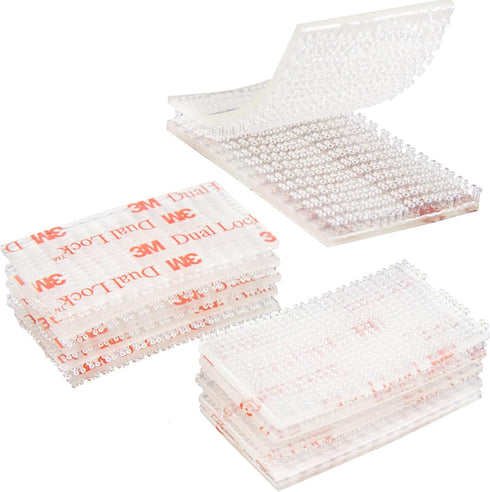 Dual Lock Tape 1in x 2in 10pcs, Dual Lock Heavy Duty Mounting Tape?Interlocking Tape Reclosable Fastener Self Sticky SJ3560 Dual Lock Strip for EZ...