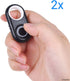 2X CamKix Camera Shutter Remote Control with Bluetooth Wireless Technology - Works Flawlessly with iPhone/iPad and Android - Range: Up to 30 ft (1...