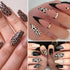 Leopard Print Nail Foil Transfer Sticker Nail Art Supplies Leopard Skin Marble Pattern Nail Foils Nail Art Stickers Holographic Nail Transfer Foil...