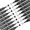 Arrtx Black Acrylic Paint Pens - 8 Pack Brush Tip and Fine Tip (Dual Tip) Black Paint Markers for Rock Painting, Water Based Acrylic Painting Supp...