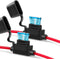 MGI SpeedWare 14AWG Inline Fuse Holder Harness with 15AMP ATC ATO Blade Fuse (2-Pack)...
