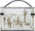Western Desert Cowboys Travel Cosmetic Bag Case Large Portable Makeup Bag Organizer for Women Girls Top Handle Multifunction Toiletry Bags...