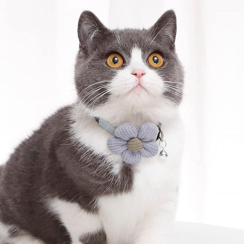 NA SooGree Cat Collar, Bow Tie Kitten Collar Bandana Adjustable Pet Neck Bows with Removable Bowtie Bandana Cute Flower Collar Accessories Gift fo...