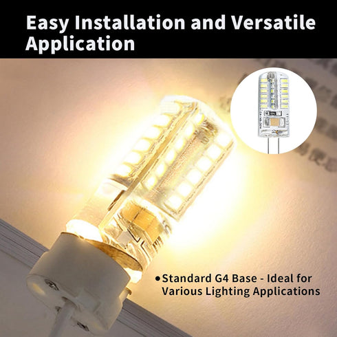 5pcs G4 LED Bulb12V 4W AC/DC Landscape Light Bulbs Bi-Pin Base Light Bulbs Led Landscape Light Bulbs G4 Bulb LED Lighting Equiavlent to 20W-30W T3...