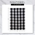 DII Recycled Cotton Kitchen Collection Dishtowel Set, 18x26, Black, 6 Piece...