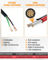 NAOEVO 2 Pin DT Connectors Waterproof, 2 Wire Connector 16 AWG Automotive Electrical Connector, 2 Pin Connectors Male and Female Wire with Heat Sh...