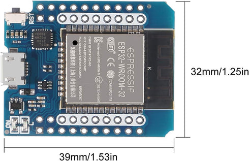 AITRIP 4pcs D1 Mini NodeMCU ESP32 ESP-WROOM-32 WLAN WiFi Bluetooth Development Board 5V Compatible with Arduino...