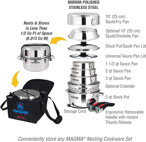 MAGMA Padded Nesting Cookware Storage/Carry Case, A10-364...