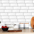 Livebor Peel and Stick Backsplash Wallpaper Kitchen Wallpaper 11.8inch x 196.8inch Tile Peel and Stick for Kitchen Countertop Tile Contact Paper K...