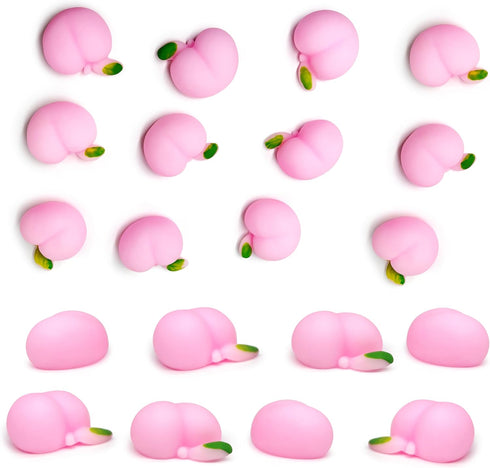 9 Pcs Peach Kawaii Squishies for Kids, Mini Peach Mochi Squishy Toys for Kids Party Favors, Fruit Stress Relief Mochi Squishy Ball, Sensory Fidget...