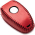 Vitodeco Genuine Leather Smart Key Fob Case Protector Compatible for Alfa Romeo Giulia, Stelvio, Tonale 2017 - 2025 (5-Button, Red)...