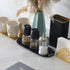 FREELOVE Black Bathroom Tray, Metal Jewelry Trays for Toilet, Rectangle Towel Plate for Tank...
