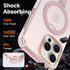 Phone Case Compatible with iPhone 15 Pro Max?Compatible with Magsafe?with Metal Ring Invisible Stand,Pink Translucent Matte Back (TPU+PC Classic C...