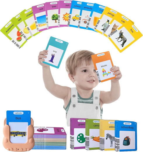 Talking Flash Cards Toddler Toys,Kids Toddler Flash Cards with 224/510 Sight Words,Montessori Toys,Bilingual English-Spanish?Learning Educational ...