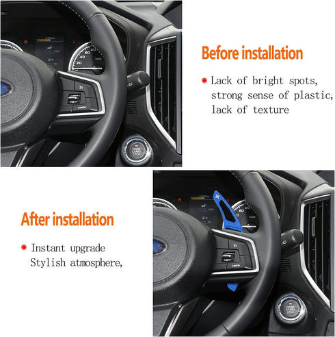 For Subaru Accessories Shift Paddles Cover Extension Steering Wheel Shifter Extended Trim For Compatible with Subaru Forester Outback XV BRZ WRX I...