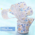 4 Rolls of 20 Yards Bear Baby Shower Ribbon 1.5 Inch Wide We Can Bearly Wait Wired Baby Shower Ribbon Bear Balloon Star Ribbon for DIY Craft Bear ...