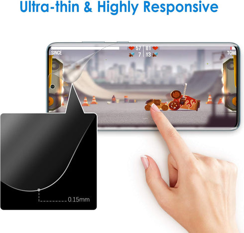 JETech Screen Protector for Samsung Galaxy S20 Plus 5G 6.7-Inch, HD Clarity Flexible TPU Film, Case Friendly, 2-Pack...